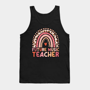 Future Music Teacher Rainbow For Musicians Tank Top